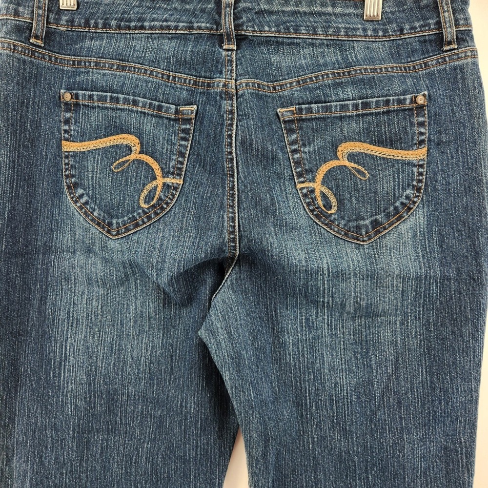 Nine West Jeans Women's Size 16 Blue Denim Straight Leg Pants Made in Jordan
